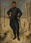 Неизвестный художник. Портрет французского офицера. 1919