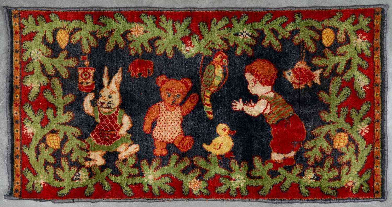 Ковер детский «Новогодний». СССР, 1950-е-1960-е годы.