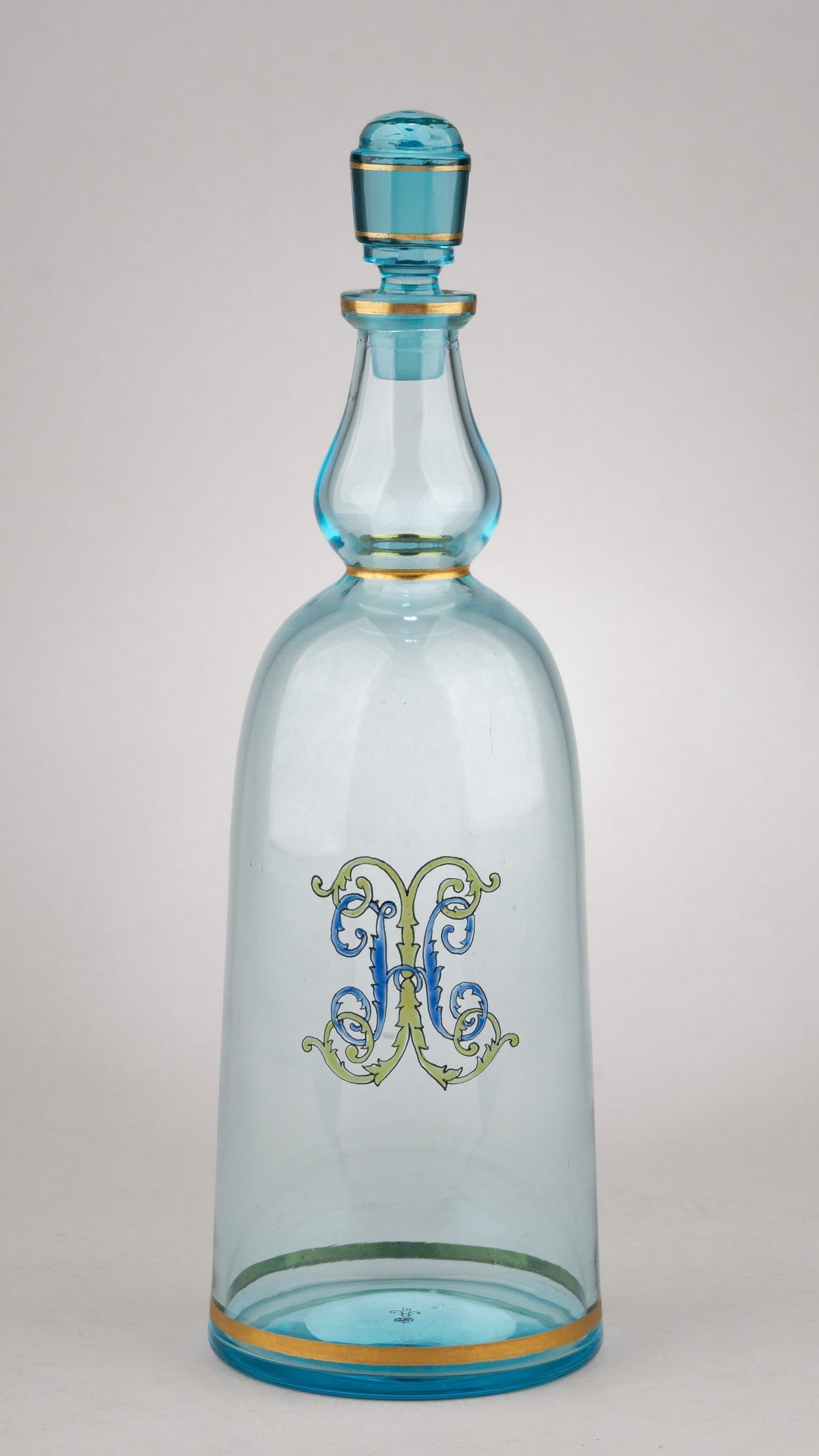 (ИСЗ. С экспертизой) Графин с вензелем «НХ»
Санкт-Петербург, Императорский стеклянный завод,  для усадьбы Натальевка, 1880-е годы.