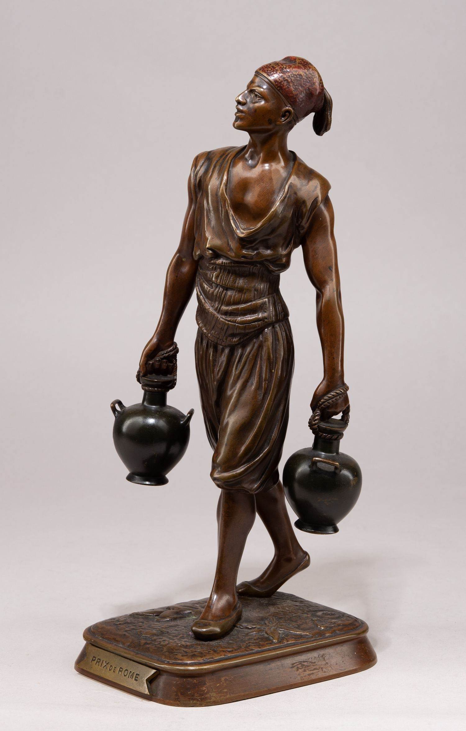 Скульптура «Тунисский водонос». 
Франция, Париж, скульптор  – Жан-Дидье Дебю, вторая половина  XIX века.