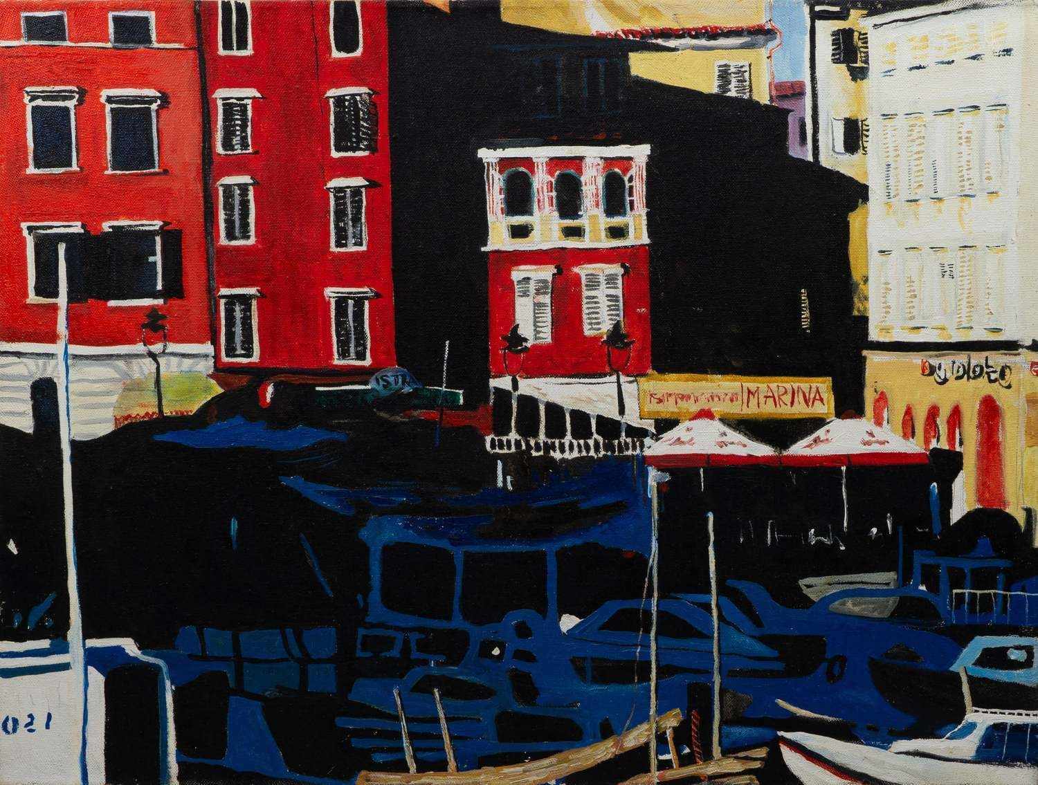 Неизвестный художник. Яхт-клуб. 2000-е