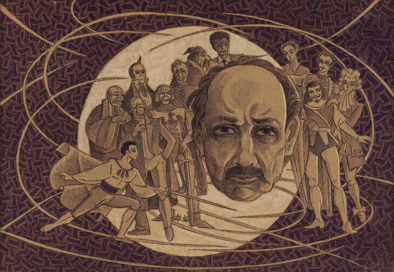 Всеволод Полетика. Автопортрет с ролями. 1998