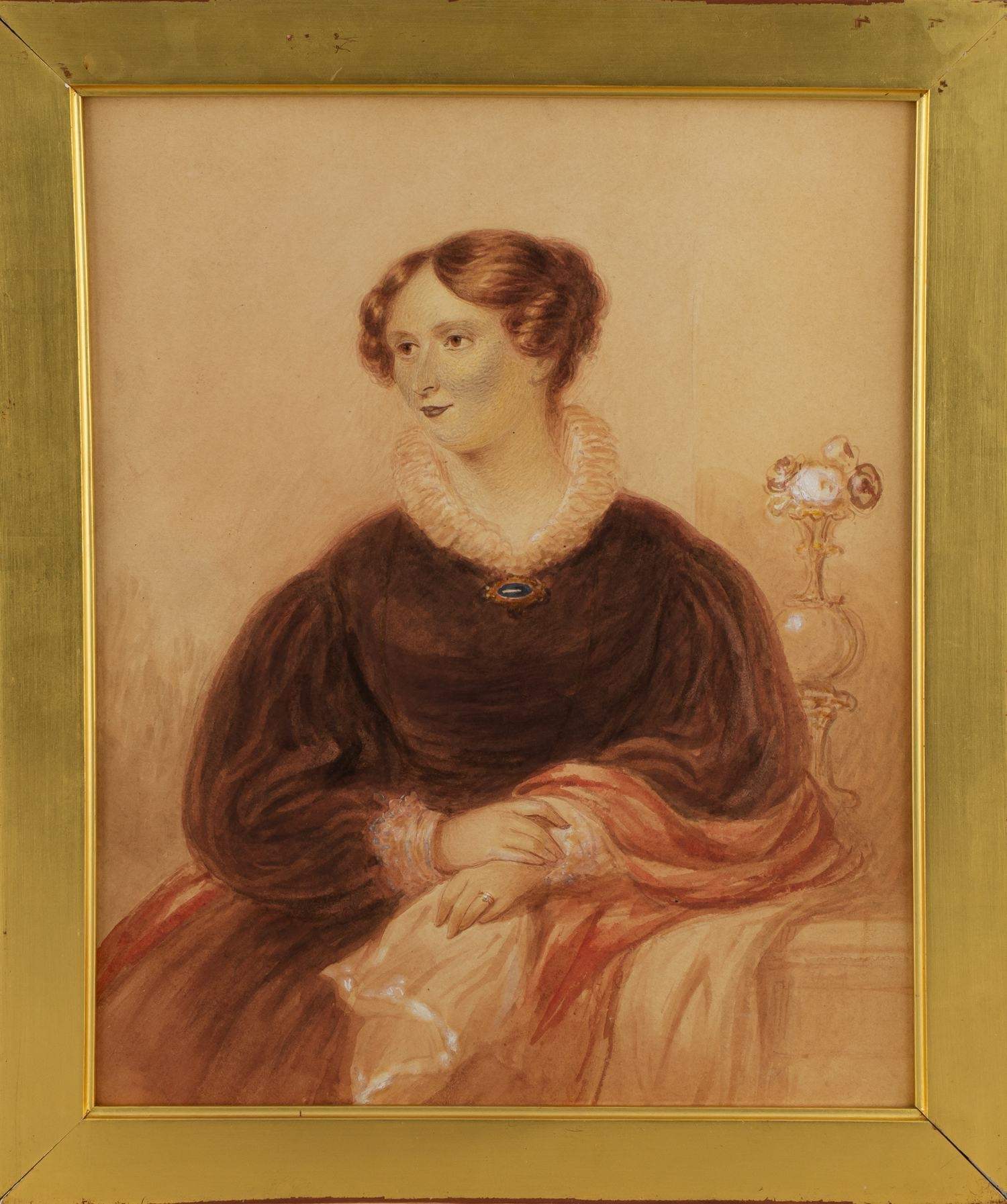 Неизвестный художник. Портрет дамы. Западная Европа. XIX век