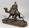 (С экспертизой. Самонов) Скульптура «Бедуин на верблюде». Россия,  скульптор П.А. Самонов,  литье фабрики К.Ф. Верфеля, конец XIX века.