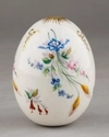 Яйцо пасхальное с изображением  букетов с колосьями. Россия, Императорский фарфоровый завод, вторая половина XIX века.