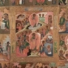 Икона «Воскресение Христово с двунадесятыми праздниками». Россия, XIX век.