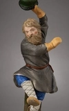 (Попов) Скульптура «Пляшущий крестьянин». 
Россия, завод А.Г. Попова,  1840–1860-е годы.