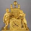 Часы каминные  «Аллегория науки» в стиле ампир. Франция, начало XIX века.