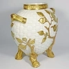 Ваза в виде плетеной корзины в золотых ветвях.
Англия, Royal Worcester, 1883.