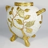 Ваза в виде плетеной корзины в золотых ветвях.
Англия, Royal Worcester, 1883.