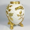 Ваза в виде плетеной корзины в золотых ветвях.
Англия, Royal Worcester, 1883.