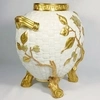Ваза в виде плетеной корзины в золотых ветвях.
Англия, Royal Worcester, 1883.