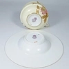 (Royal Worcester) Чашка с блюдцем с росписью в виде цветущего шиповника.
Англия, Royal Worcester (Ворчестер), 1889.