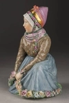 (Royal Copenhagen) Скульптура «Девочка из Фанё» (из серии «Национальные типажи»).  Дания, Royal Copenhagen, Мартин-Хансен, К., 1920-е годы.