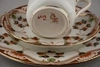 Чайное  трио с флоральной росписью.
Англия, Anchor China, Самсон Бриджвуд и сын, 1910-е годы.