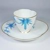 (Royal Worcester) Чайная пара с росписью в виде сказочного бирюзового бамбука.
Англия, Royal Worcester, 1879.