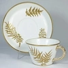 (Royal Worcester) Чайная пара с росписью в виде листьев.
Англия, Royal Worcester, 1879.