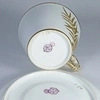 (Royal Worcester) Чайная пара с росписью в виде листьев.
Англия, Royal Worcester, 1879.