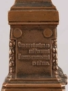 Скульптура кабинетная «Памятник А.С.  Пушкину».  Россия, Москва,  H.Moret, 1899.  Уменьшенная копия памятника, установленного в 1880 г. в Москве, авторства Опекушина Александра Михайловича.