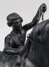 (Из собрания зам. министра культуры СССР В.С. Кеменова) (Клодт) Скульптура «Ездок, садящийся на лошадь». СССР, Каслинский завод, по модели 1846 года П.К. Клодта, 1961.