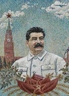 (Подарок Сталину) Бисерная вышивка «И.В. Сталин». СССР,  мастер художественной вышивки Е.С. Очеретная, 1940.