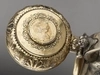 Кружка инкрустированная монетой  1728 г. в один рубль с изображением императора Петра II. 
Россия, Москва, мастер – Серебряников Григорий Иванов,  1753–1779 годы.