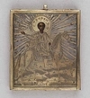 Икона «Святой Трифон» в серебряном окладе.
Россия, Москва, 1864.