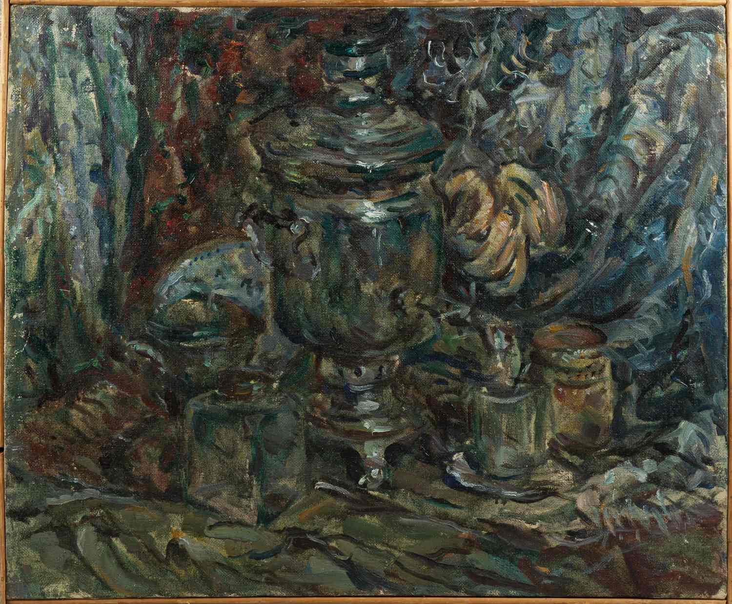 Школин Анатолий Фомич. Натюрморт с самоваром. 1960-е