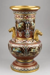 (Экспертиза) Ваза (46см) в технике клуазоне «Танские кони».
Китай, 1920–1930-е годы.