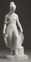 (Копенгаген) Скульптура «Танцующая девушка». Дания, Royal Copenhagen, по модели 1837 года Бертеля Торвальдсена,  модель Т. Мюле, 1870-е-1880-е годы.