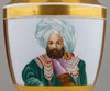 (Сафронов) Молочник с портретом визиря.<br>Россия,  Завод А.Т. Сафронова, 1820–1840-е годы.