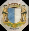 (Коллекционный Витраж 1645 года) Витраж  «Герб  Люцерна».
Священная Римская империя,  Швейцария, 1645.