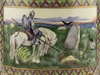 (Николай Бордюков. Эмальер фирмы Фаберже) Кружка «Витязь на распутье» По картине В.М. Васнецова.
СССР, Дмитровский фарфоровый завод в Вербилках, автор росписи – Н.Г. Бордюков, 1932-1934 годы.