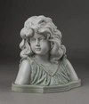 (Кузнецов) Бюст «Девочка».
Россия, заводы  М.С. Кузнецова, 1900-е годы.