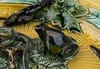 Блюдо в стиле «Палисси » с черепахой,  морскими гадами, пресмыкающимися, ракушками и лобстером.
Россия (?), конец ХIХ-начало ХХ века.