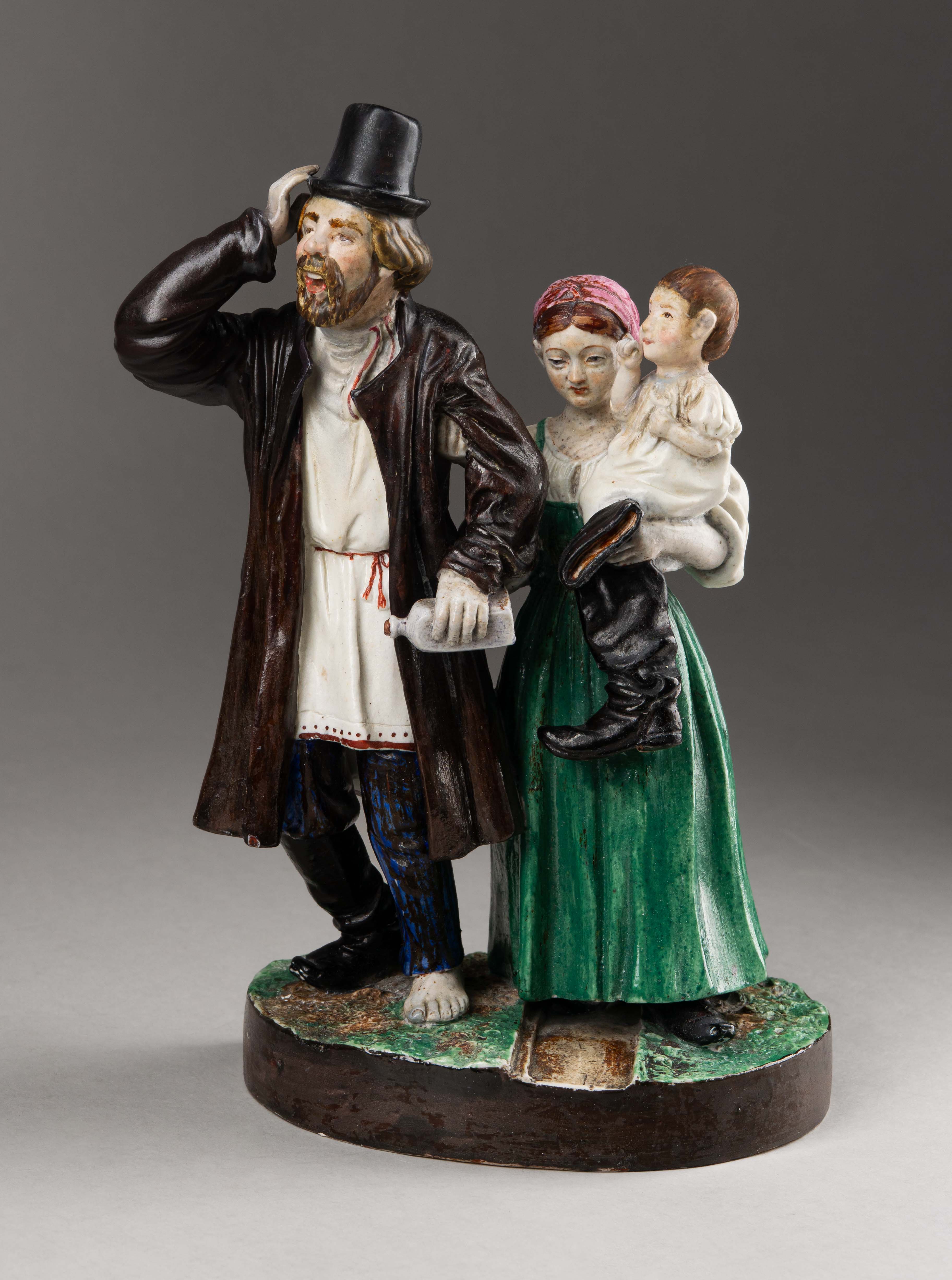 Скульптура «Из кабака». Россия, завод И.А. Иконникова, 1860-1870-е гг.